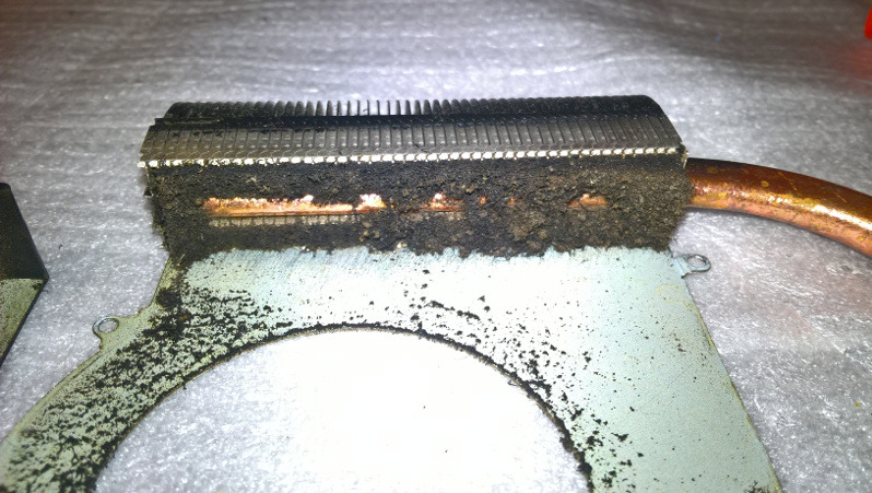 Zatkany wylot powietrza