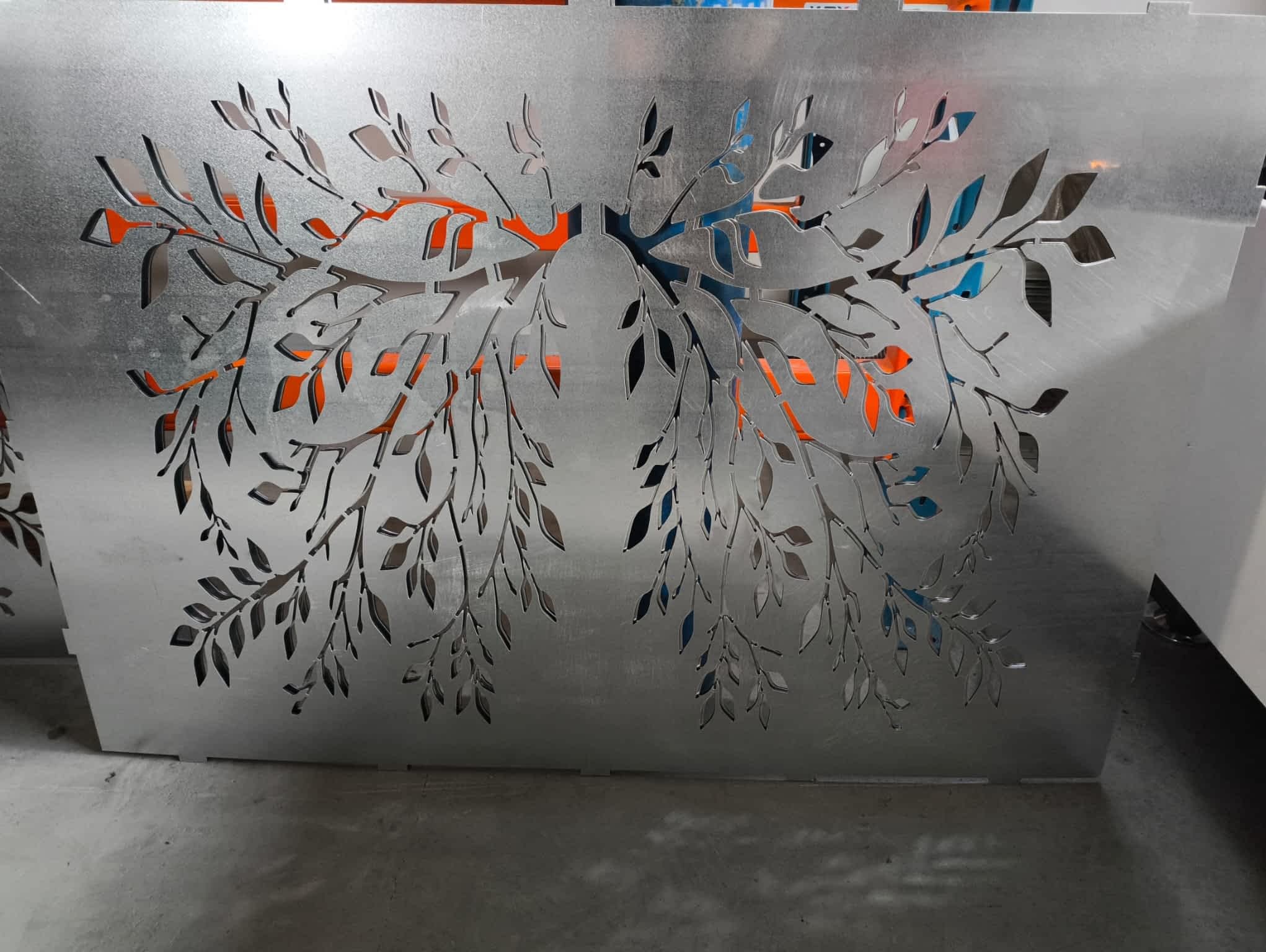 wypełnienie ogrodzenia wycinane laserowo