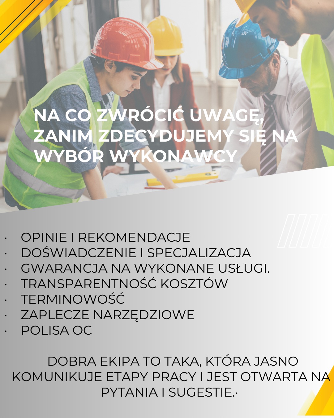 Na co zwrócić uwagę, zanim zdecydujemy się na wybór wykonawcy