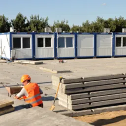 Utwardzenie placu za pomocą płyt betonowych pod część biurową CPK