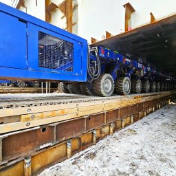 TYMCZASOWE DROGI MODUŁOWE SPÓŁKA Z OGRANICZONĄ ODPOWIEDZIALNOŚCIĄ - Budowa rampy do transportu suchego doku o masie 4000 ton w Stoczni Vulkan w Szczecinie