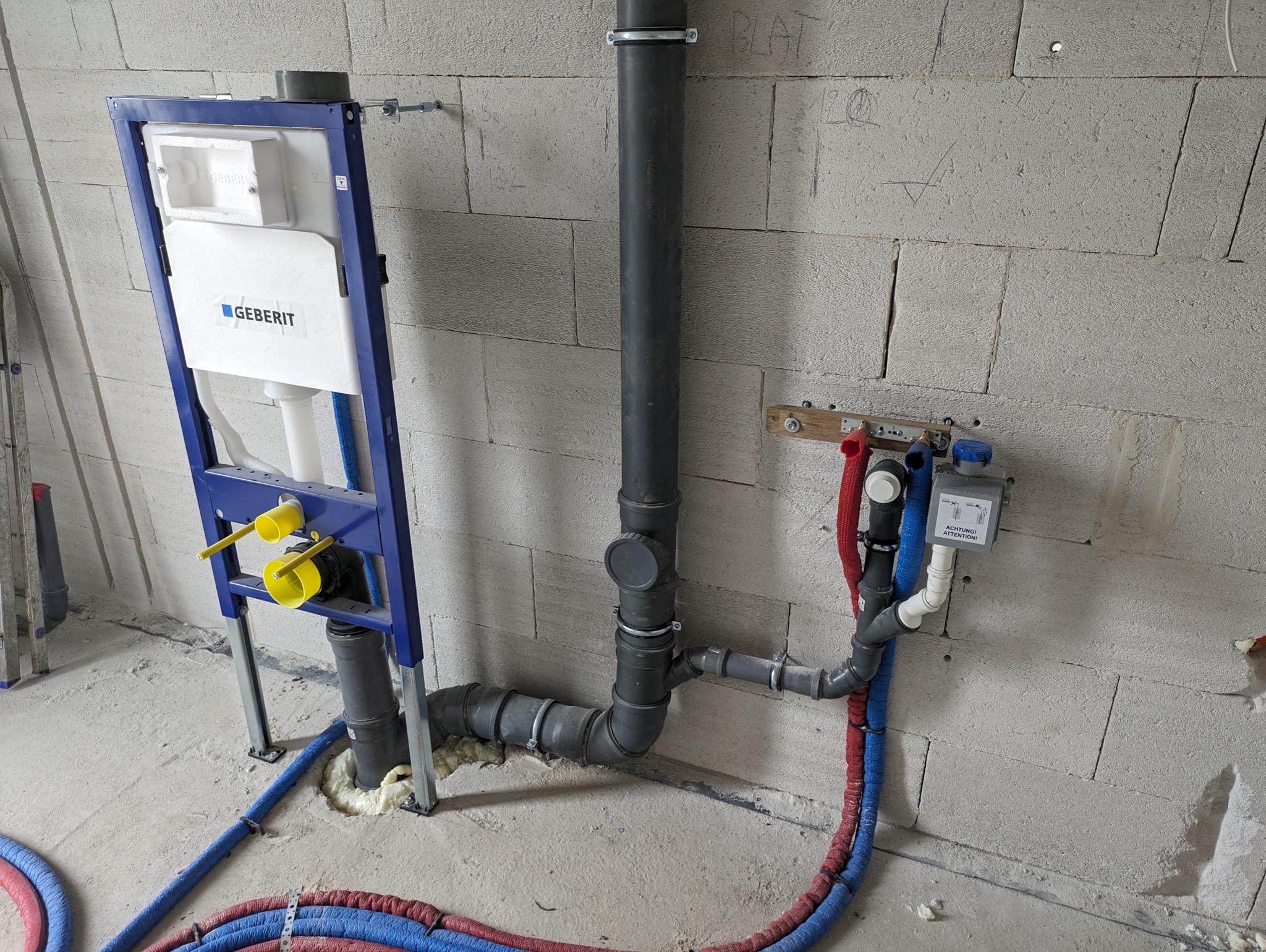 Montaż wod-kan w domku jednorodzinnym.