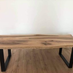 stół do jadalni z orzecha włoskiego grubość 5cm