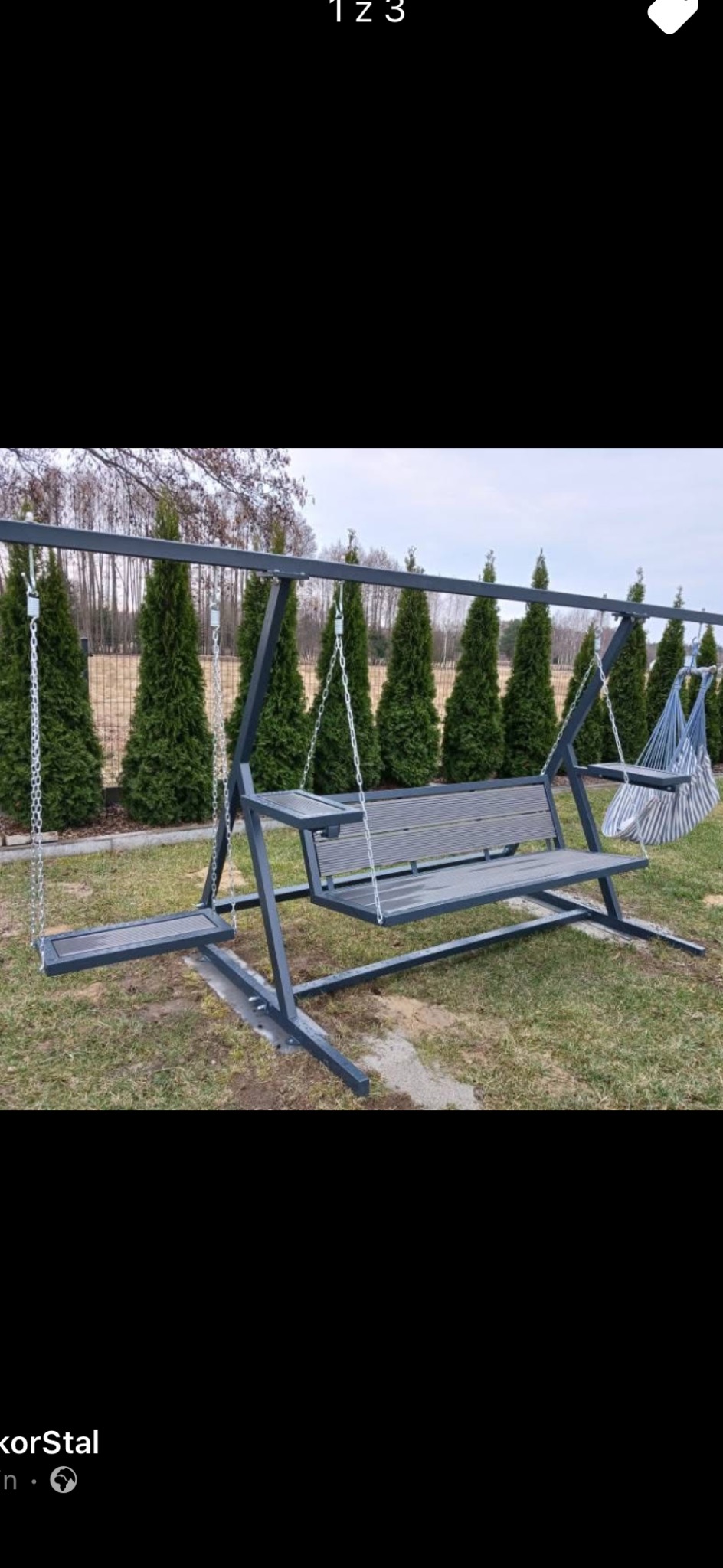 Huśtawka ogrodowa. Wykonam również innego typu, tylko wyobraźnia nas ogranicza.