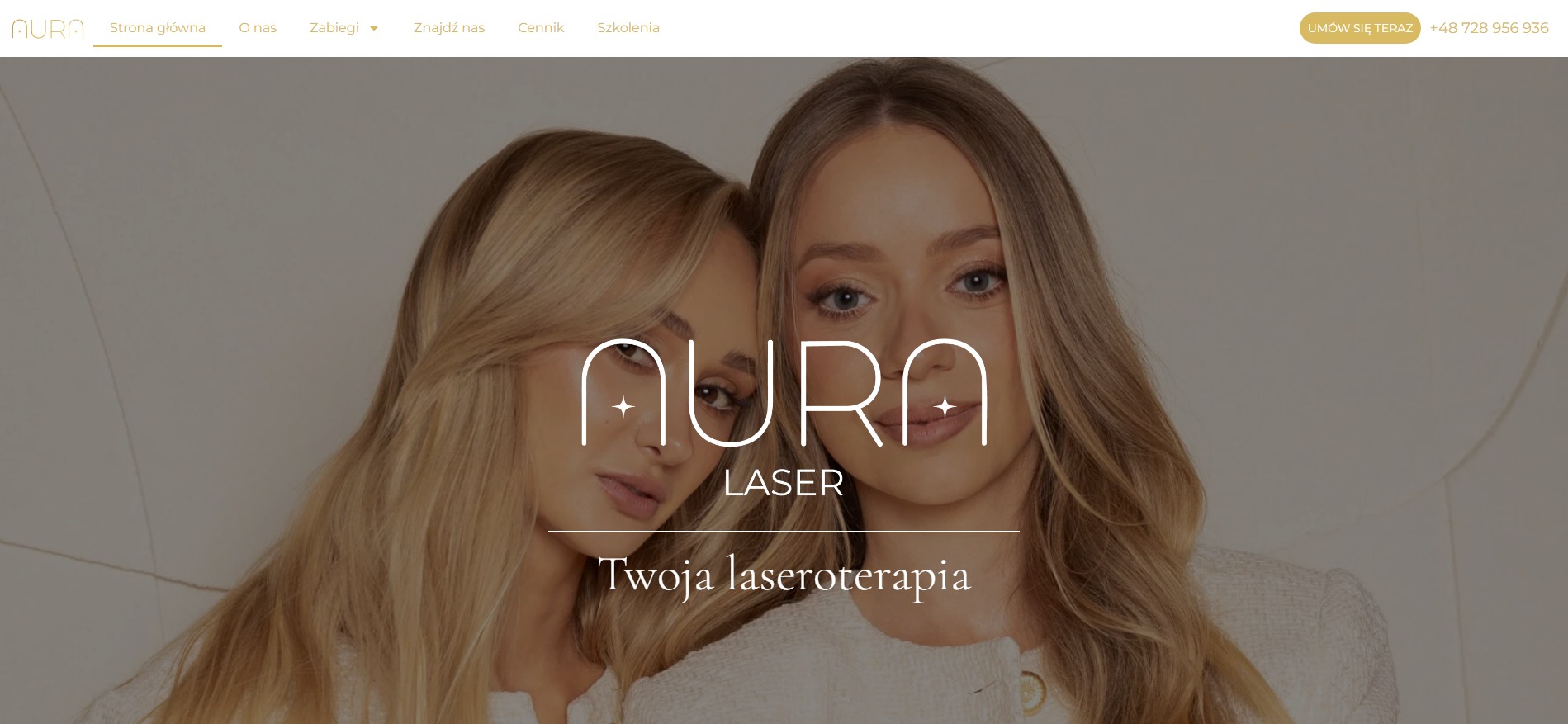 Strona dla kliniki specjalizującej się w laseroterapii