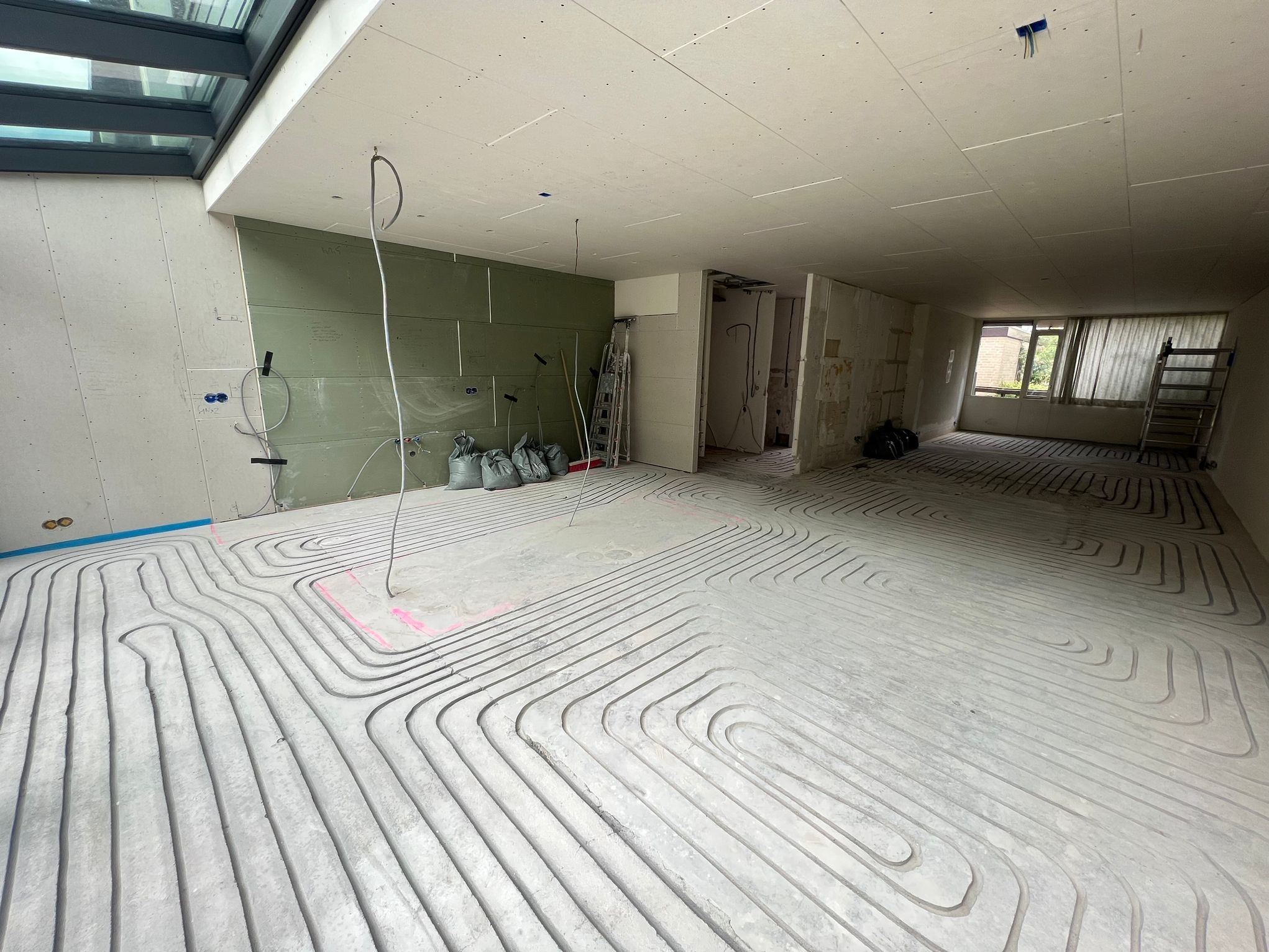 ogrzewanie podłogowe - parter budynku