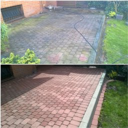 Mycie kostki brukowej