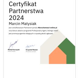 Certyfikat partnerstwa nieruchomosci-online.pl