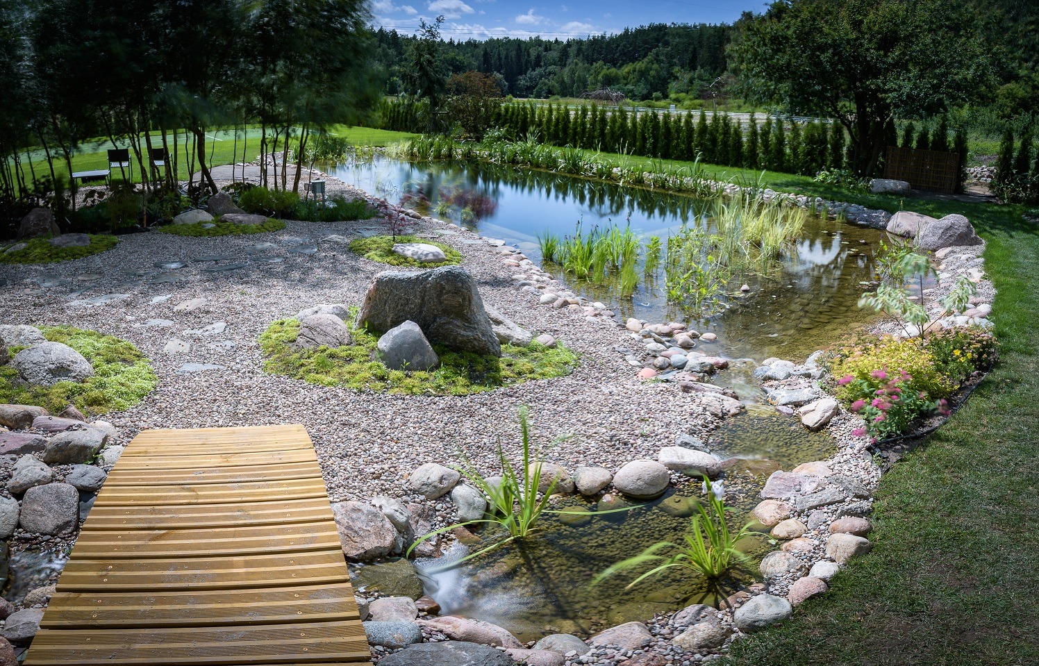 ogród i staw kąpielowy Gdańsk