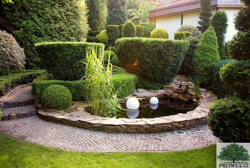 ogród i oczko wodne Sopot