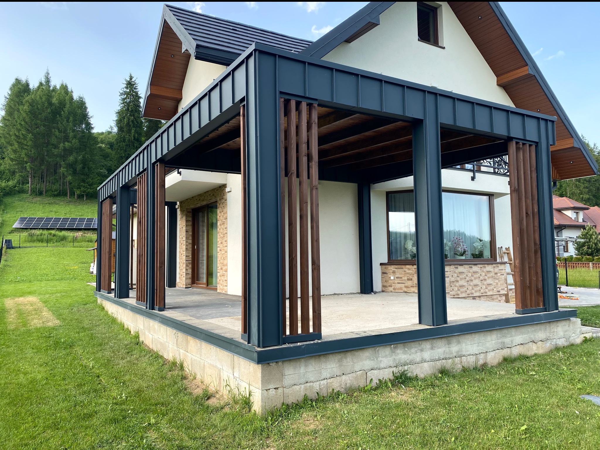 Nowoczesna pergola tarasowa