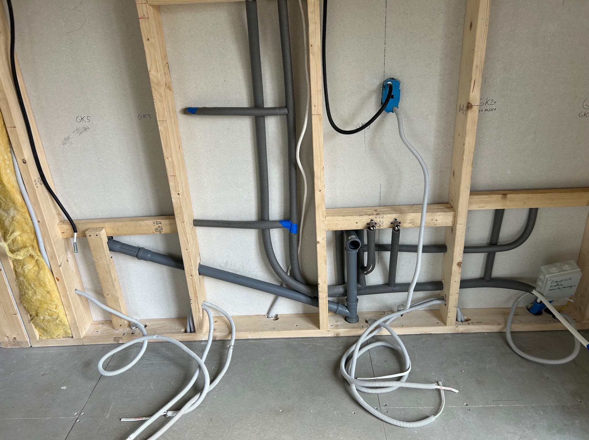 Instalacja W.K. w domku modułowym