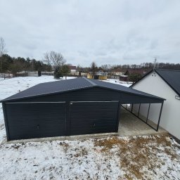 
Produkujemy garaże blaszane pod indywidualne zamówienia.Nowoczesne hale wiaty stalowe
W śród innych producentów, wyróżniamy się dbałością o państwa produkt. 
Zapraszamy do kontaktu telefonicznego w celu wyceny swojego garażu 797 631 382 