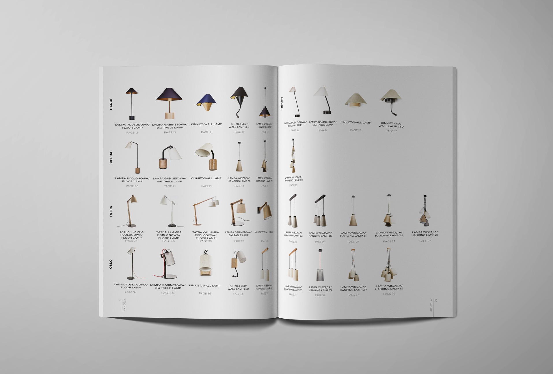 Katalog kandela producent lamp.