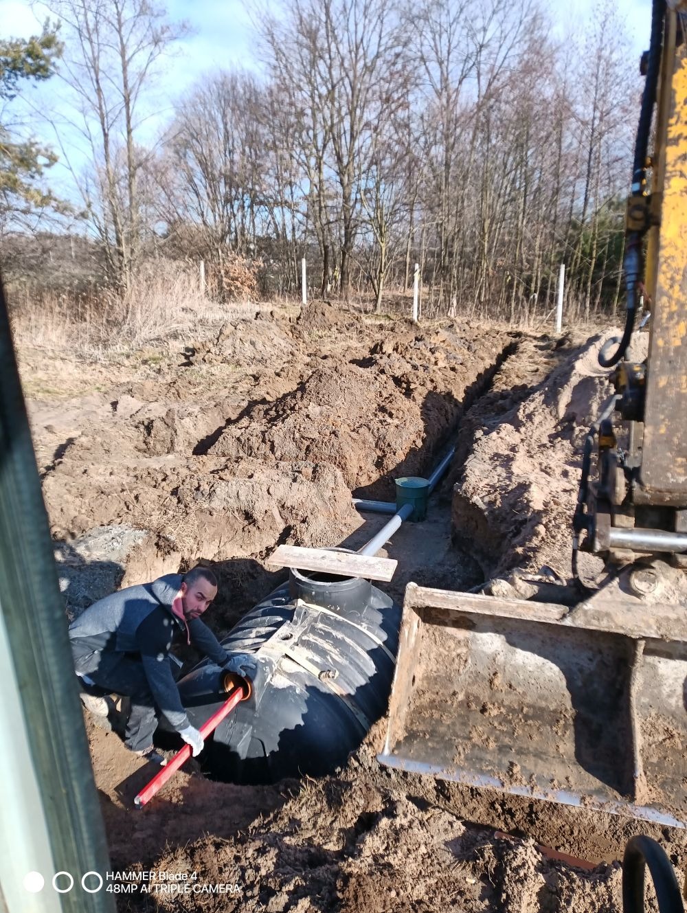 montaż Przydomowej oczyszczalni rozsączającej