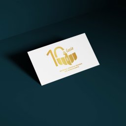 Projekt logo na 10-lecie Wyższej Szkoły Prawa we Wrocławiu.