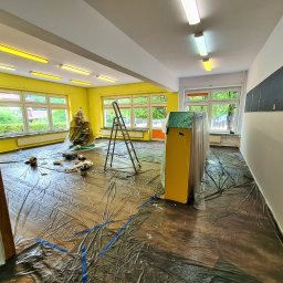 Malowanie sali przedszkolnej.