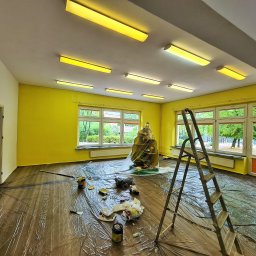 Malowanie sali przedszkolnej.