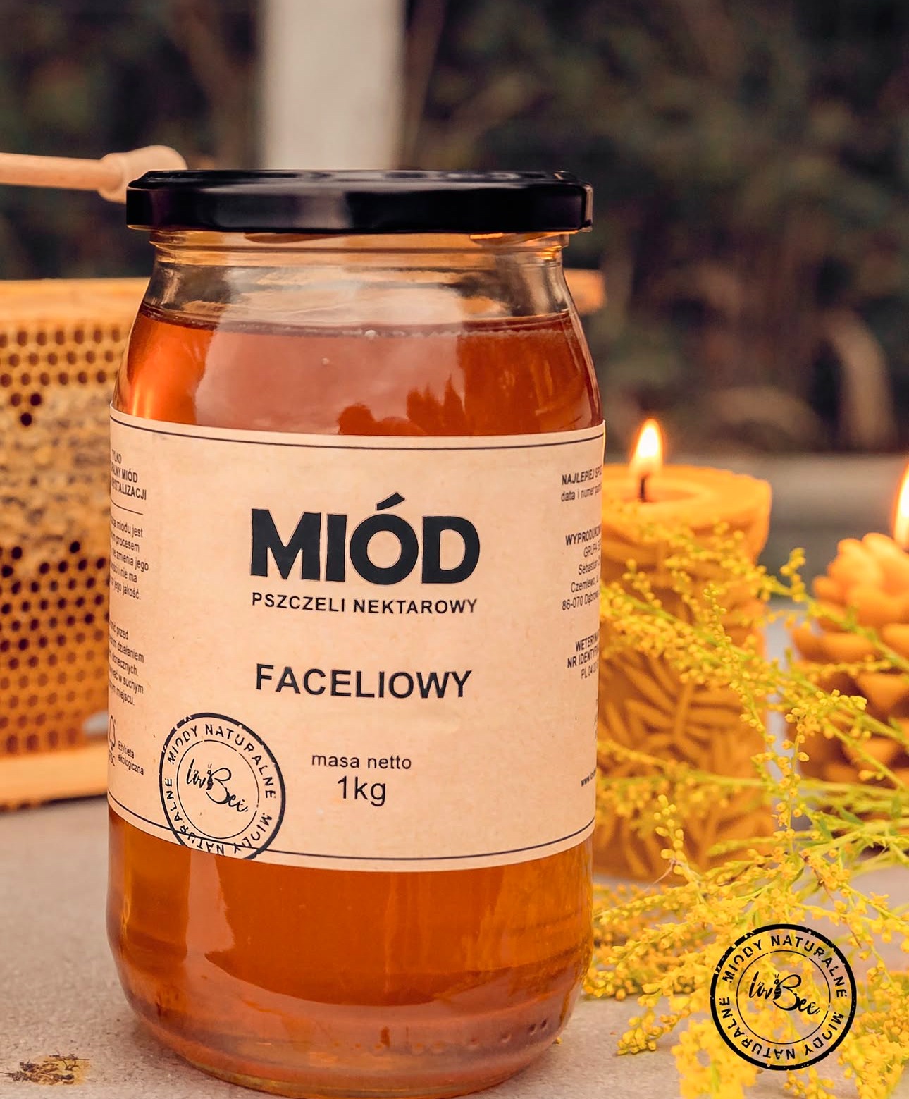 Polski Naturalny Miód Faceliowy od Lovbee