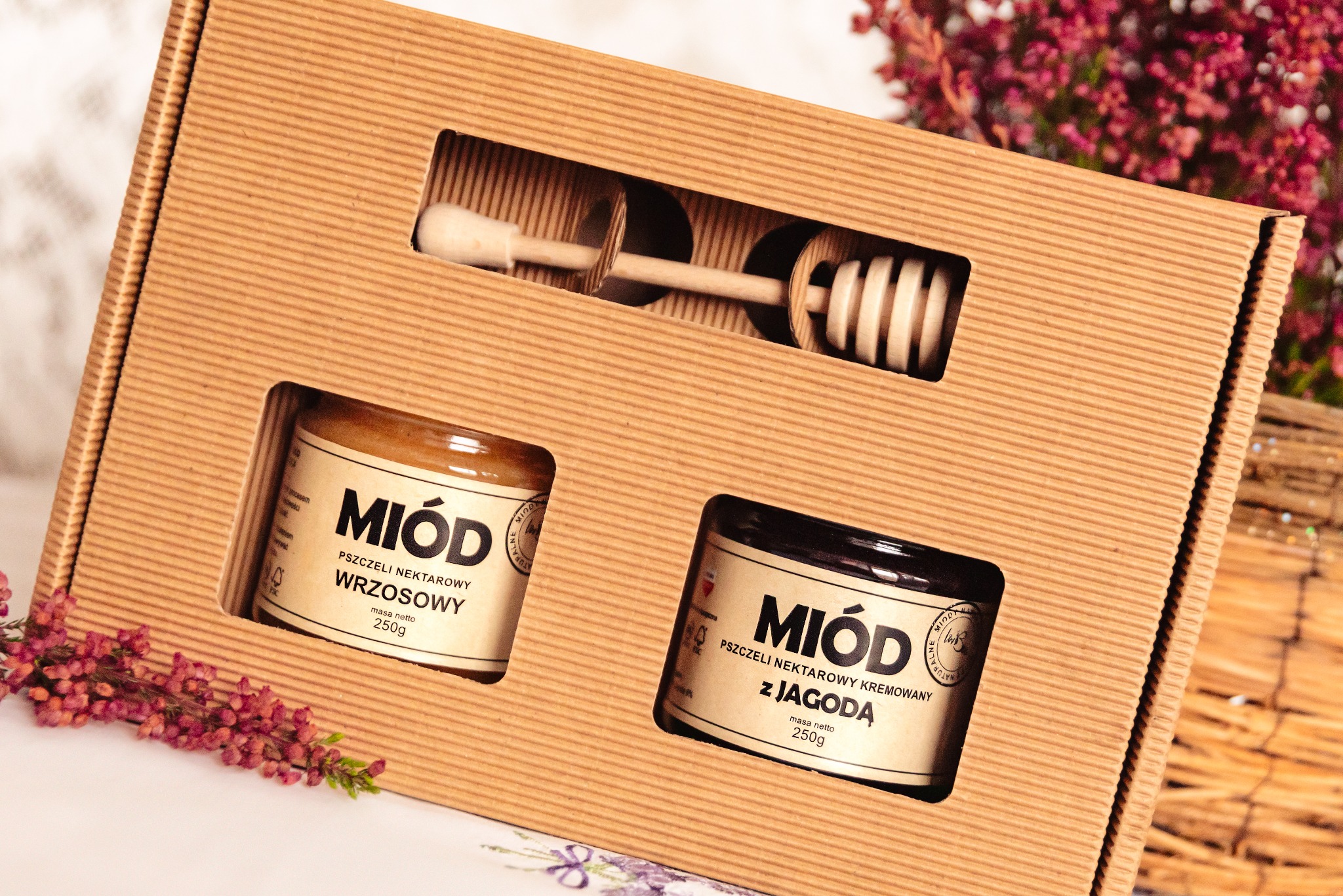 Zestaw prezentowy polskich miodów od Lovbee