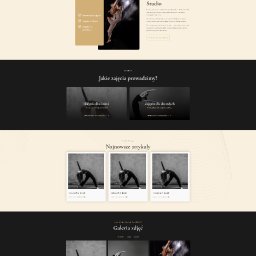 Digital Miracle Patryk Rogalski - Projekt strony internetowej studia tańca Endorfina Dance Studio z nagłówkiem 'Taniec i Endorfiny - połączenie, które pokochasz!', sekcją 'O nas' z tancerką w ruchu, ofertą zajęć dla dzieci...