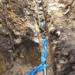 Przyłącze wod kan Strzeszów 4