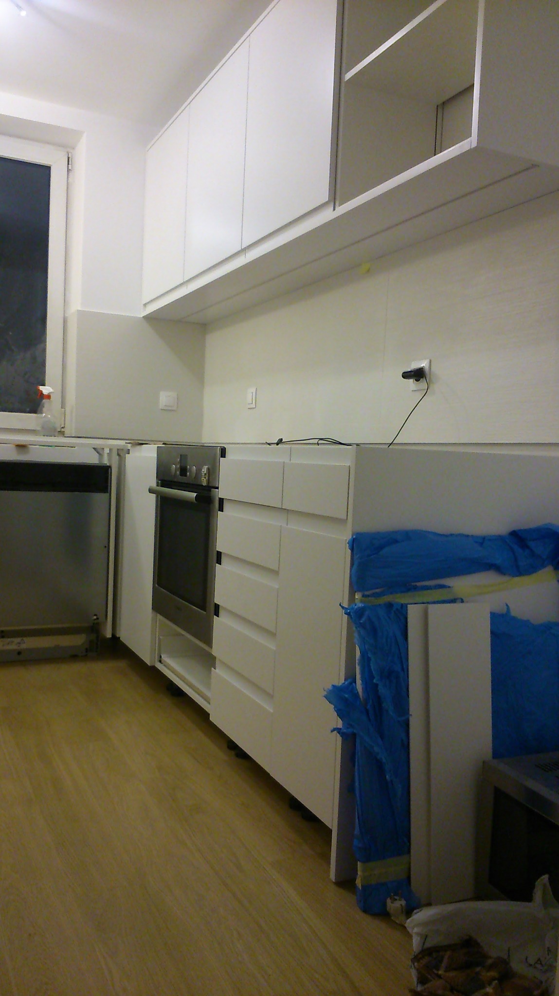 Mieszkanie 70m2 stan przed odbiorem wykonanego na podstawie projektu.