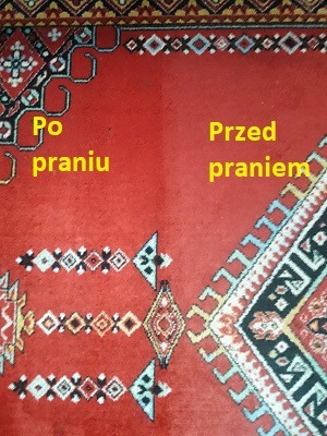 Po wypraniu dywan odzyskał swój pierwotny kolor ;) Zostawiam po sobie przyjemny cytrynowy zapach.