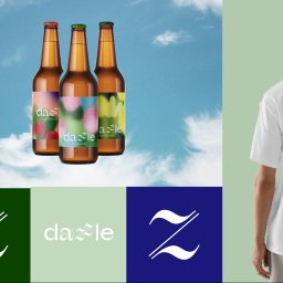 Just Design - Komunikacja wizualna firmy Dazzle oferującej naturalne napoje gazowane.