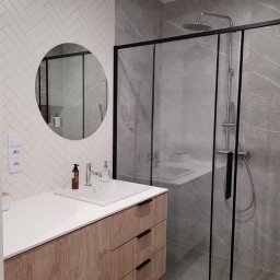 Realizacja łazienki oraz kuchni zgodnie z wizualizacją projektantki. Dodaję zdjęcia z przebiegu prac oraz po ich zakończeniu