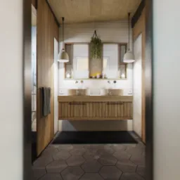 Rustykalne wnętrze - domy na wynajem