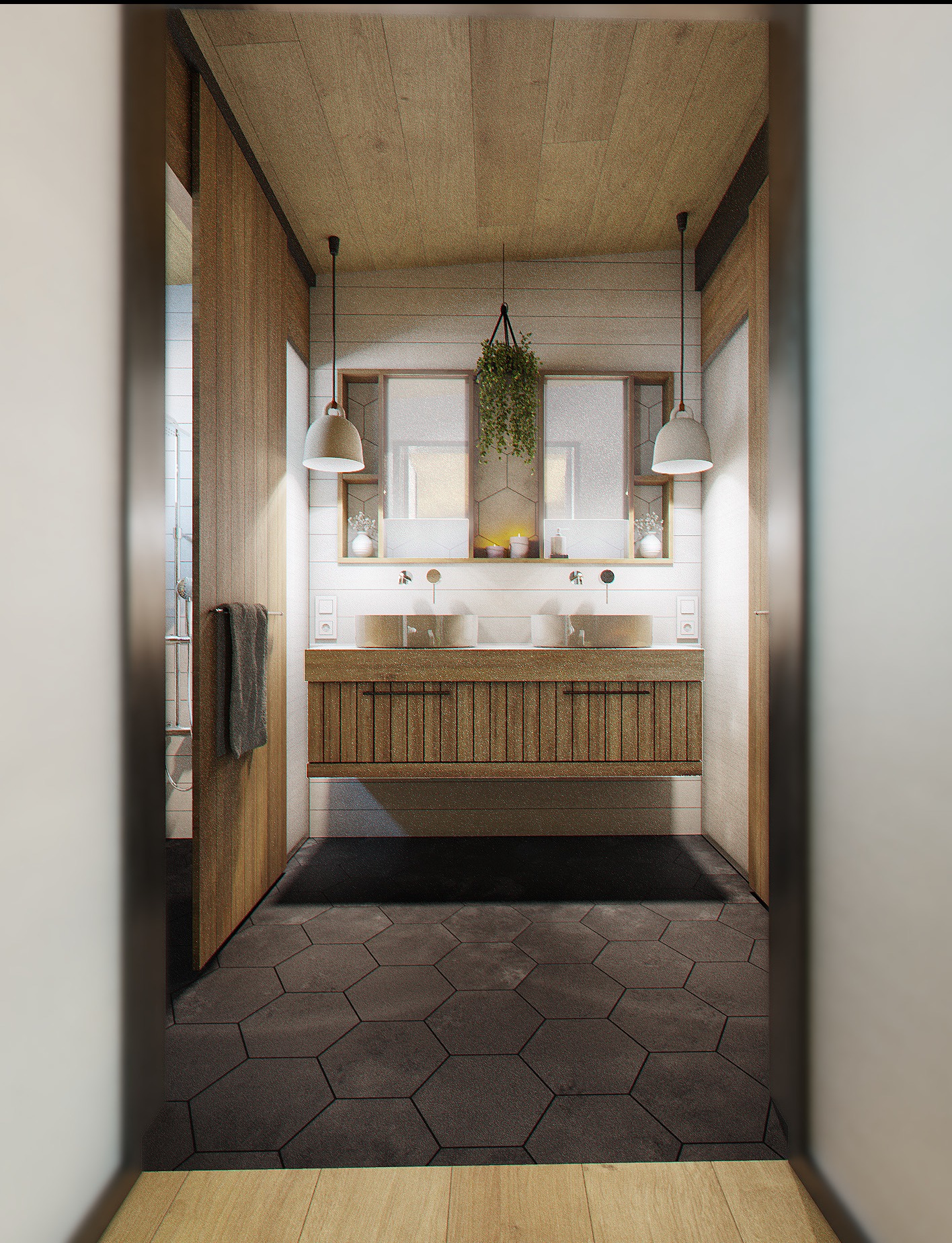 Rustykalne wnętrze - domy na wynajem