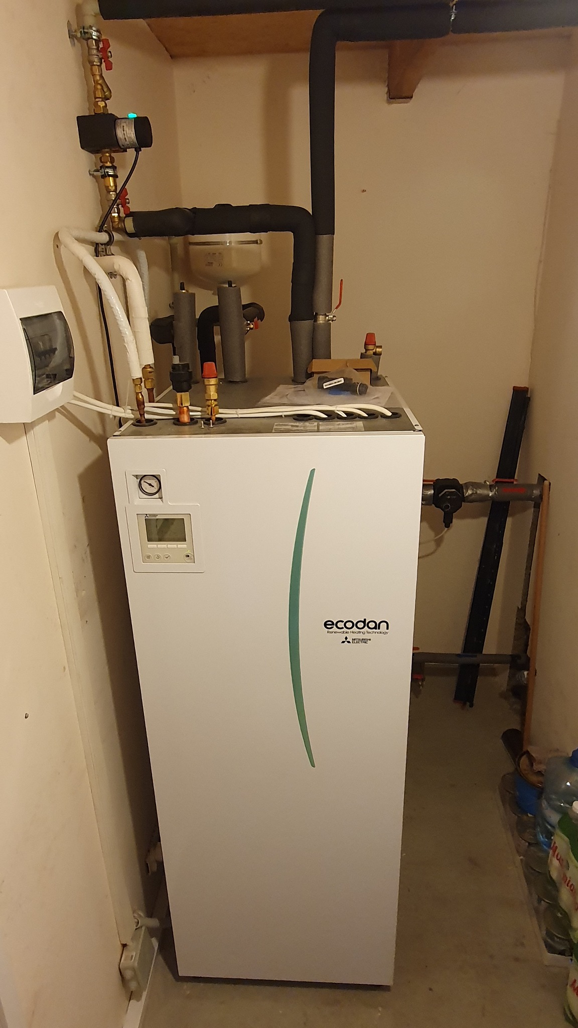 powietrzna pompa ciepła Mitsubishi Zubadan funkcja c.o./cwu