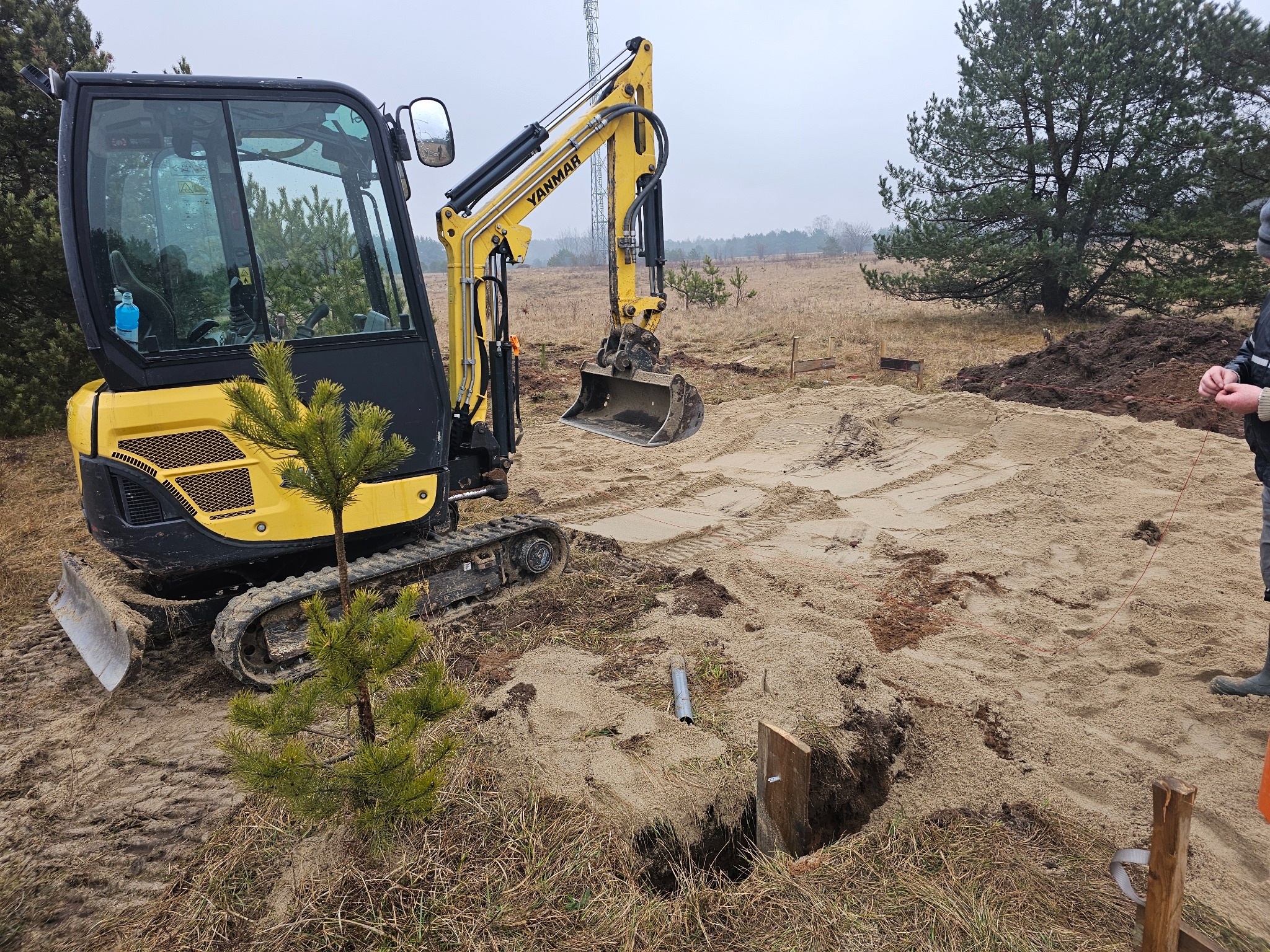 Przygotowanie terenu pod płytę fundamentową