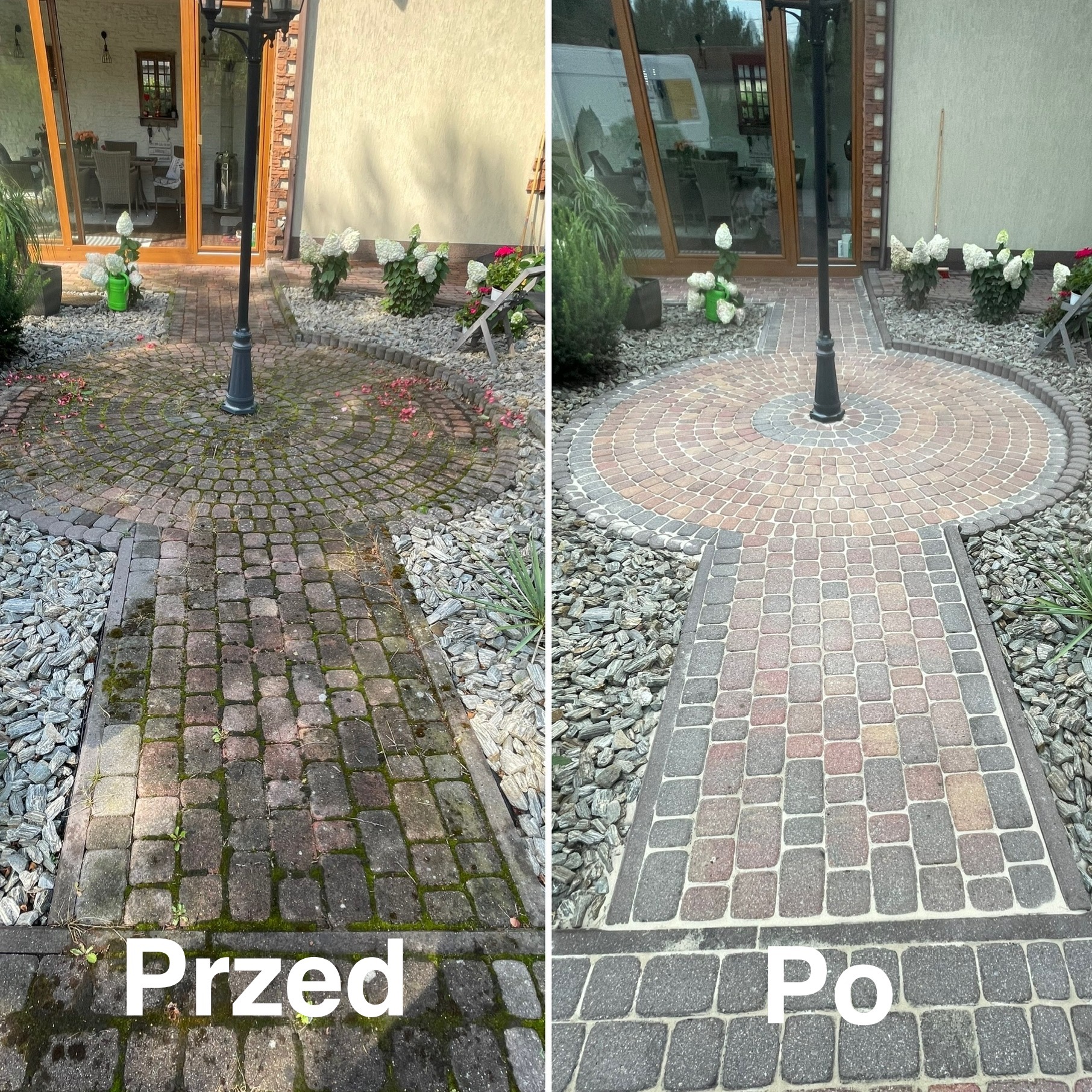 Czyszczenie kostki brukowej