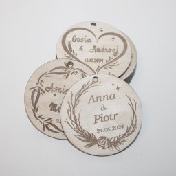 FHUP GraviHaft Adam Bryła - Zawieszki na butelki. Sklejka 4 mm.