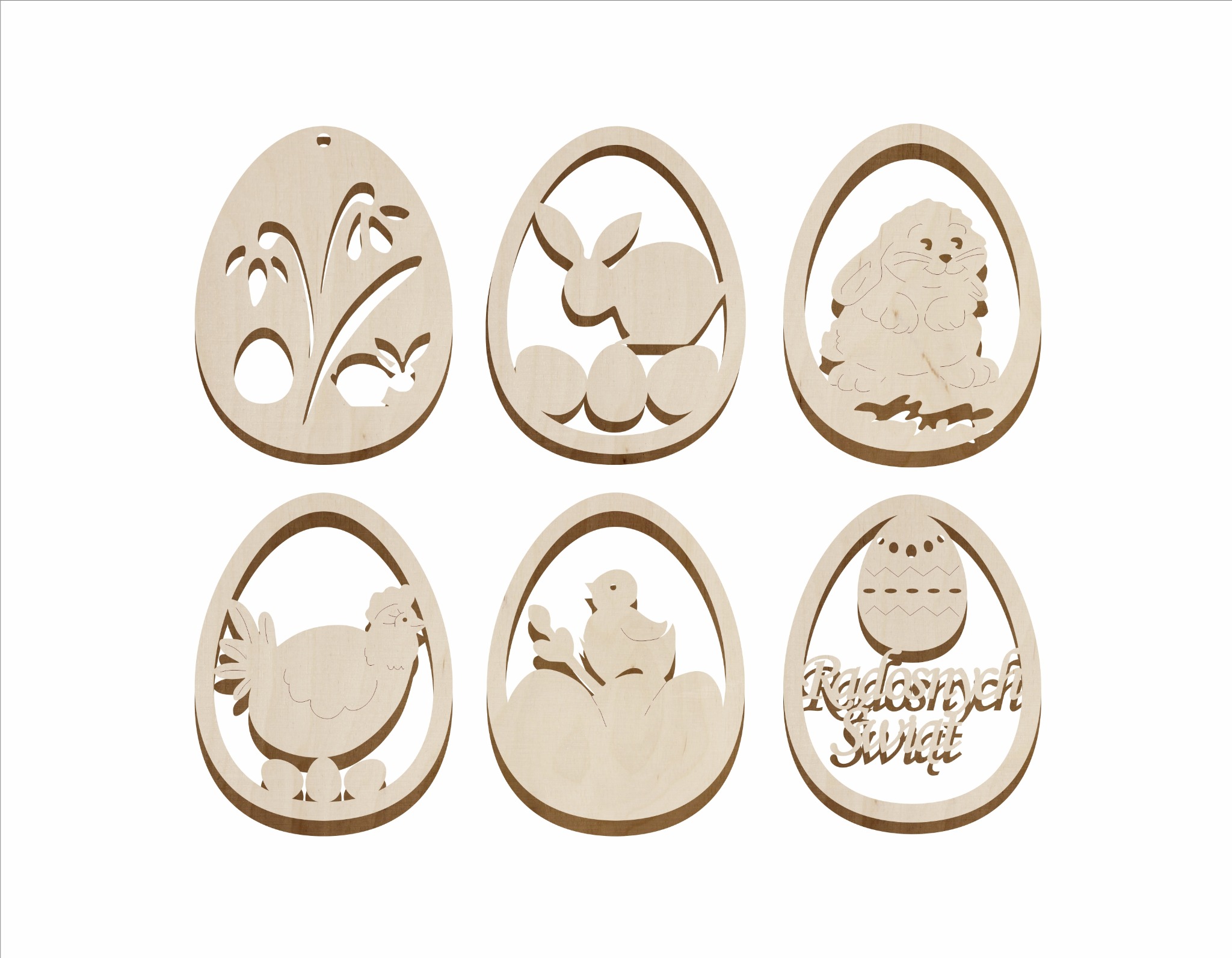 Ozdoby świateczne ze sklejki 4 mm