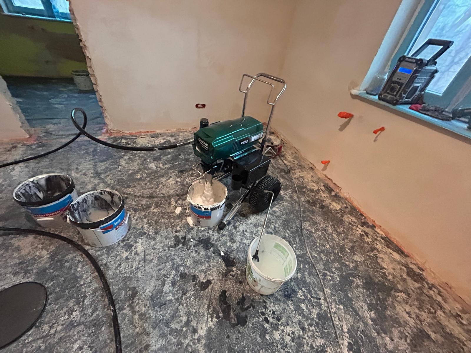 Szpachlowanie natryskowe