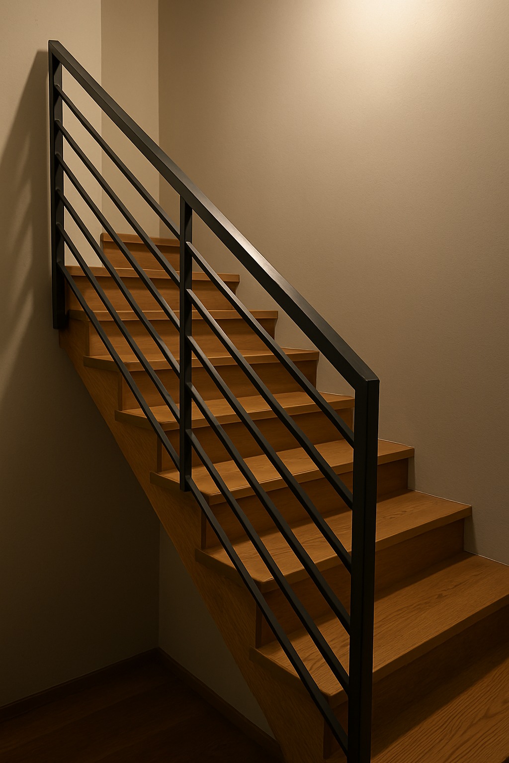 Balustrada wykonana na życzenie klienta w mieszkaniu