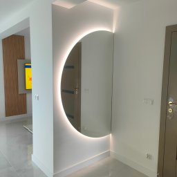 SZKŁO & ALU - Lustro srebrne z podświetleniem LED