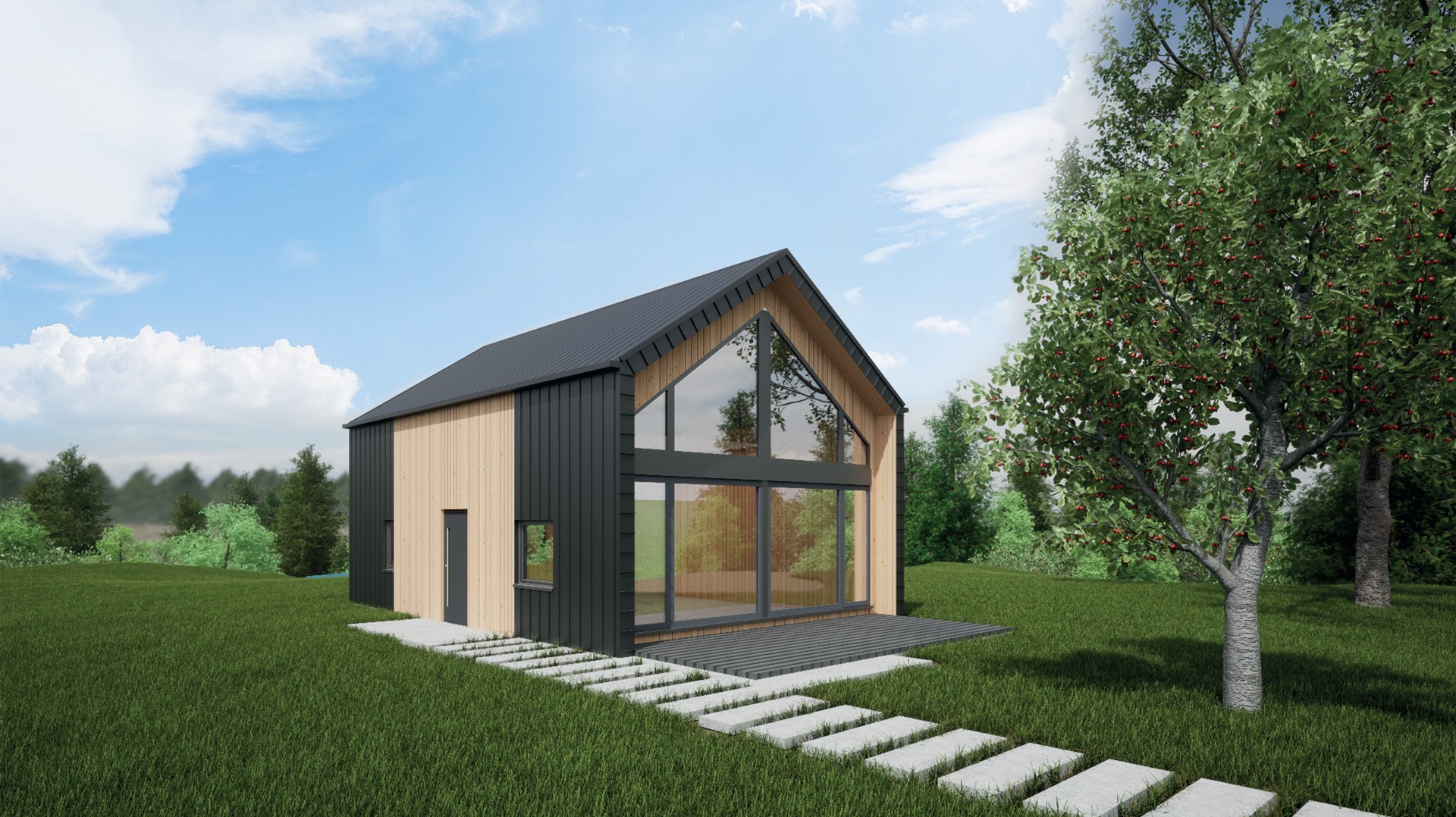 Przykładowy projekt domu drewnianego. Szczegóły do omównia telefonicznie.