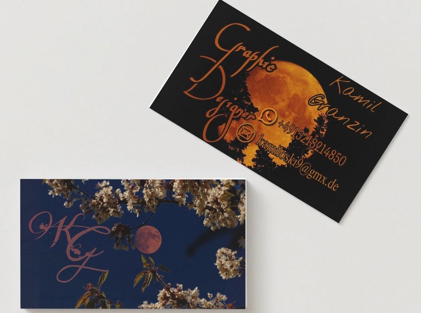 Własna wizytowka stworzona z autentycznych własnych zdjęć