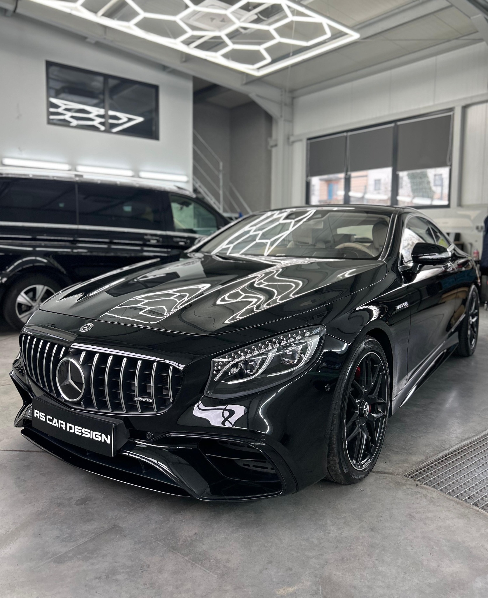 MERCEDES S63 AMG - Zabezpieczenie lakieru matową folią ochronną tzw. '' mrożenie lakieru''