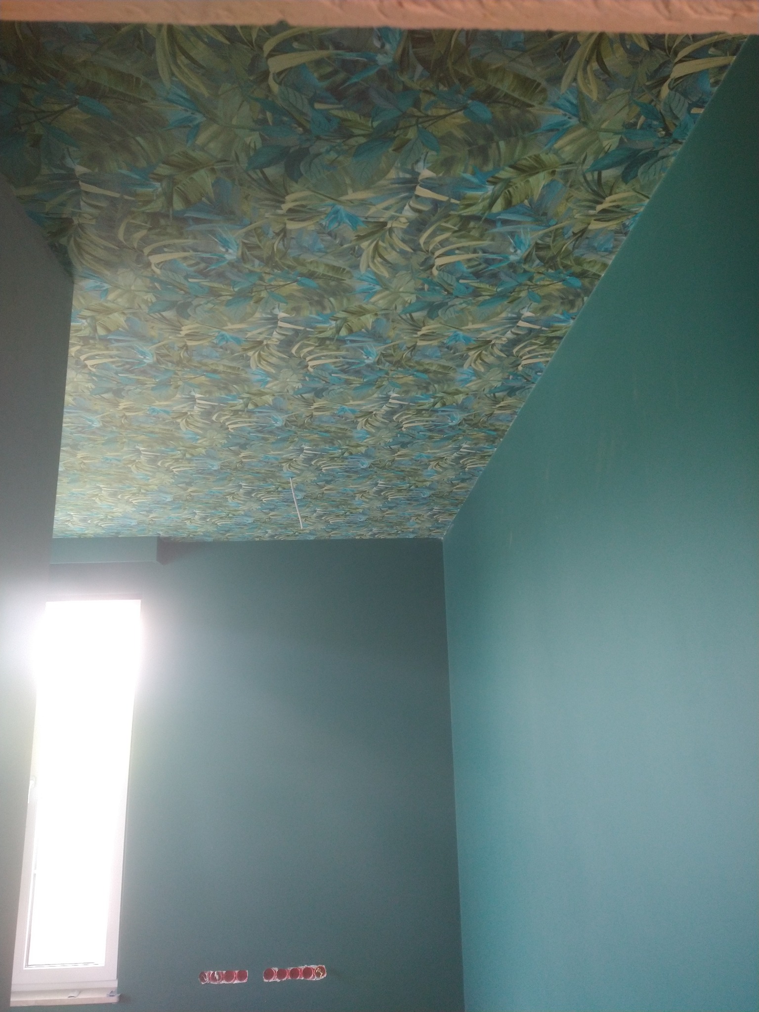 Życzenie klienta, tapeta na suficie ;)