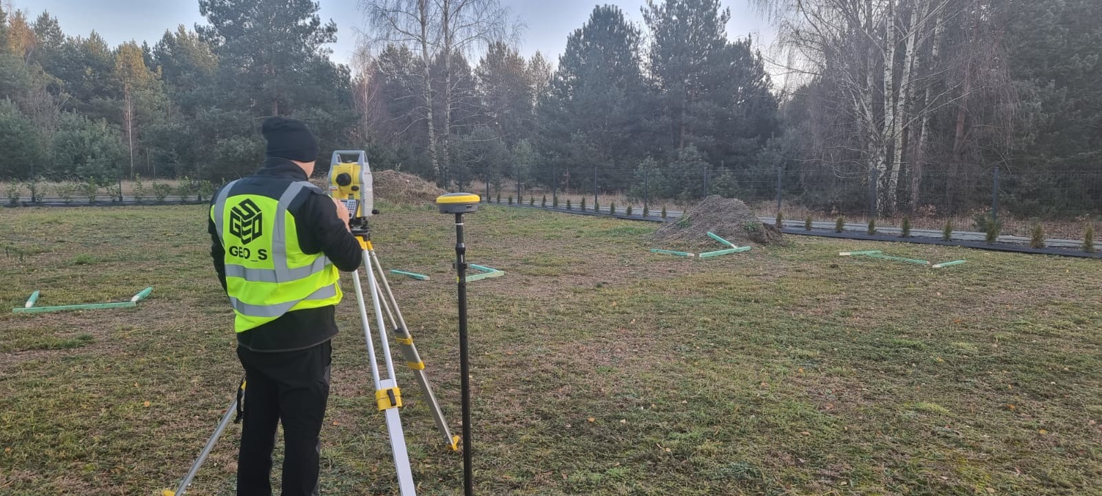 Realizacja wytyczenia budynku. Zenith 60PRO+ZOOM40