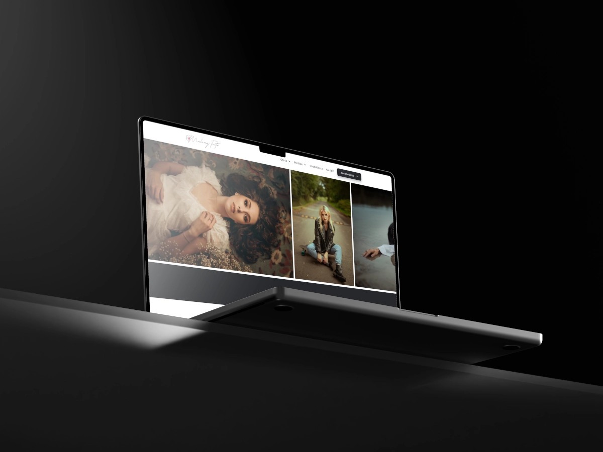 Strona dla fotografa, CMS WordPress, UX/UI Design, wdrożenie.