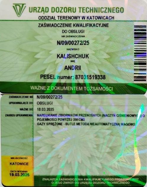 napełnianie zbiorników