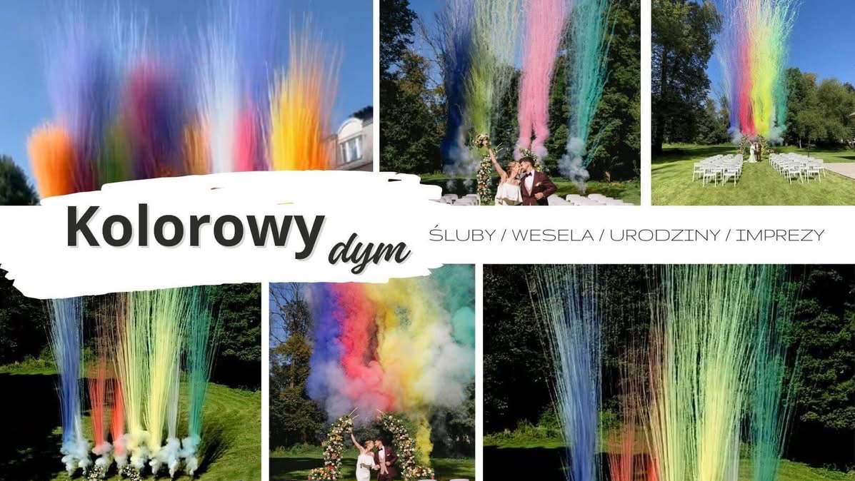 Kolorowe dymy idealne na upiększenie każdej uroczystości