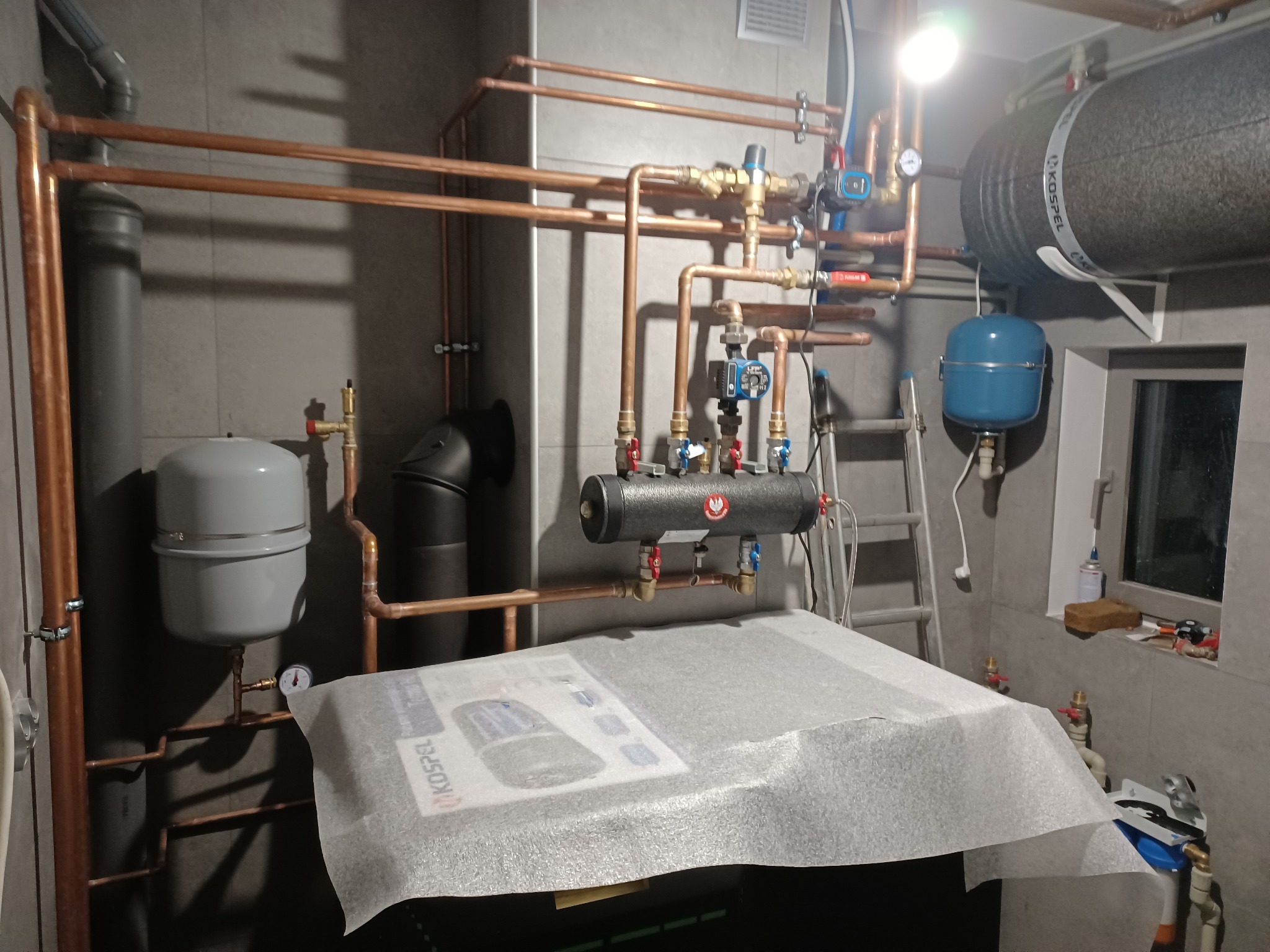 Kotłownia na pelet do instalacji podłogowej