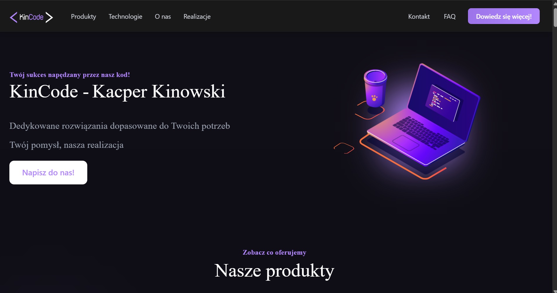 Własna strona internetowa